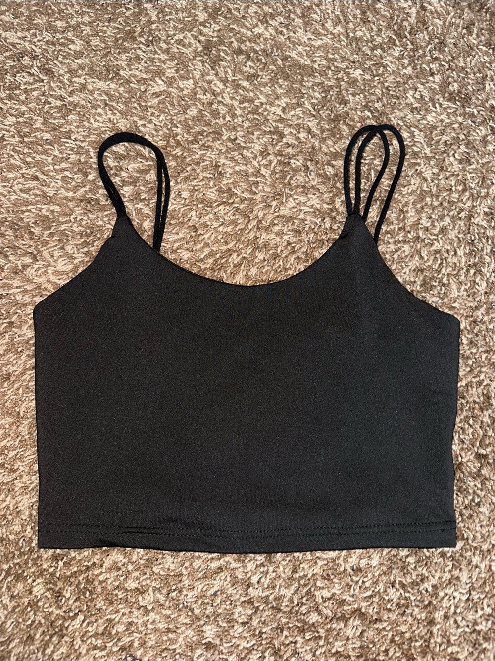 Women’s athletic double strap tank top
